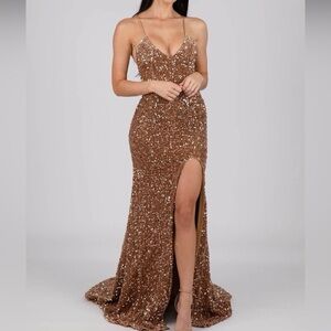 Sequin Long Party Dress